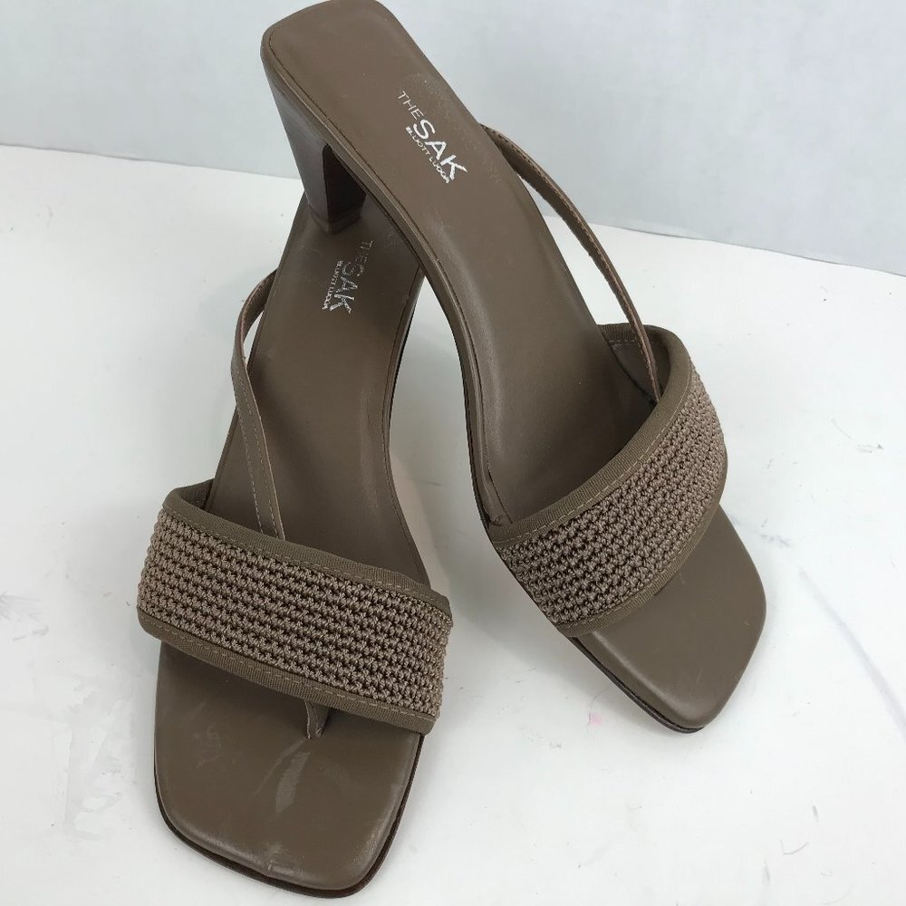 The SAK, kitten heel thong sandal US 8